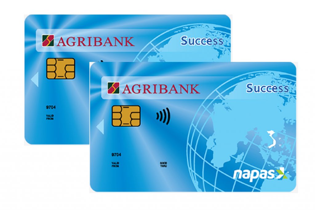 Thẻ ATM Agribank màu xanh Napas