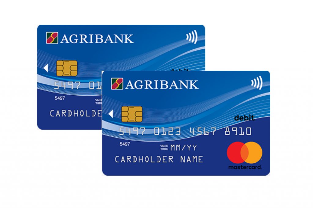 Thẻ ATM Agribank màu xanh